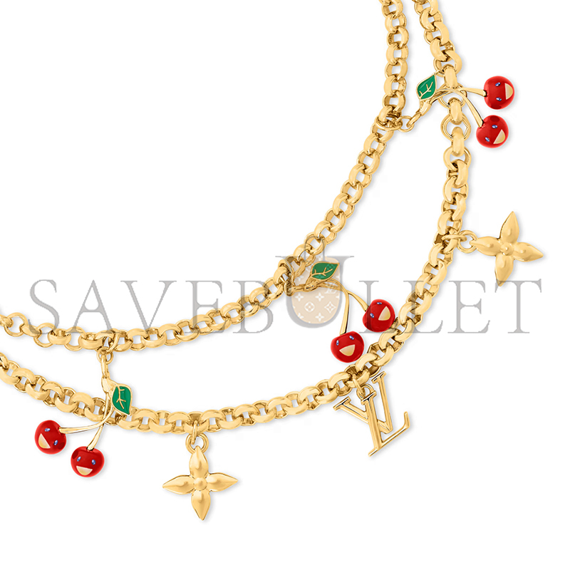 LOUIS VUITTON MURAKAMI LV X TM CERISE NECKLACE M02804